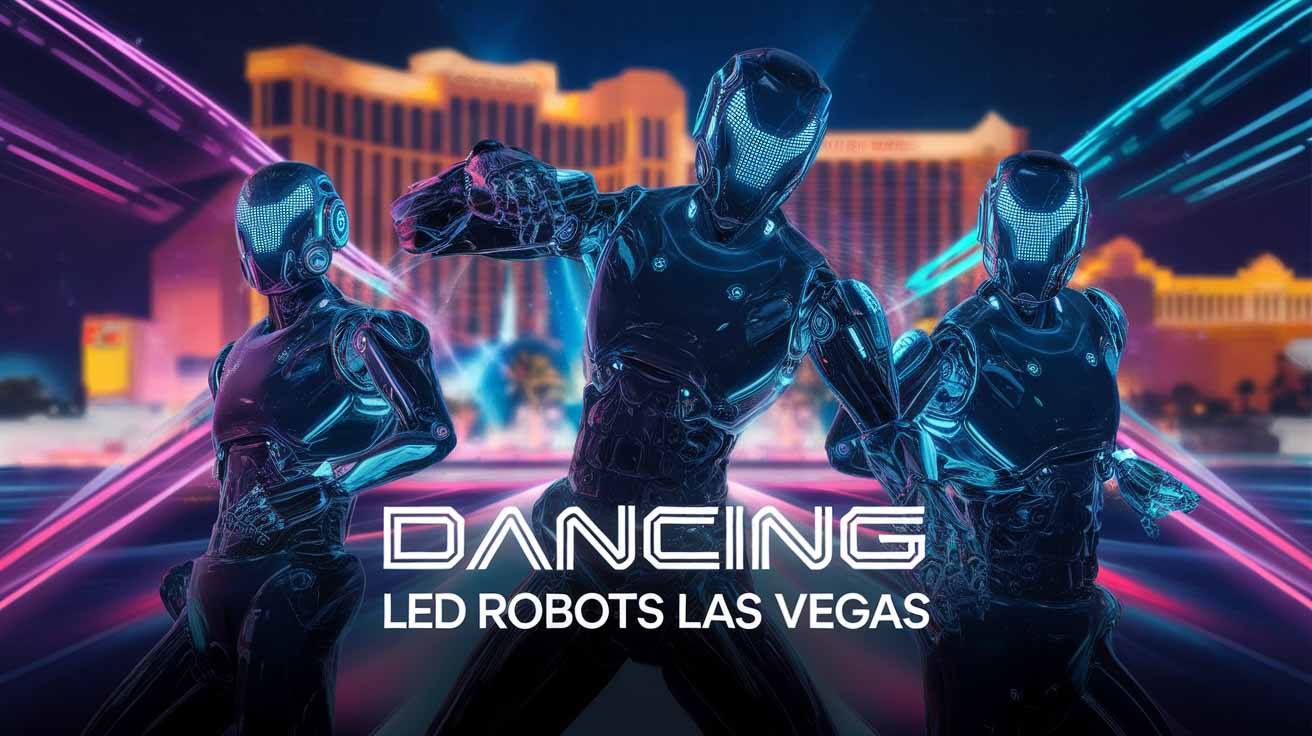 Dancing LED Robots in Las Vegas