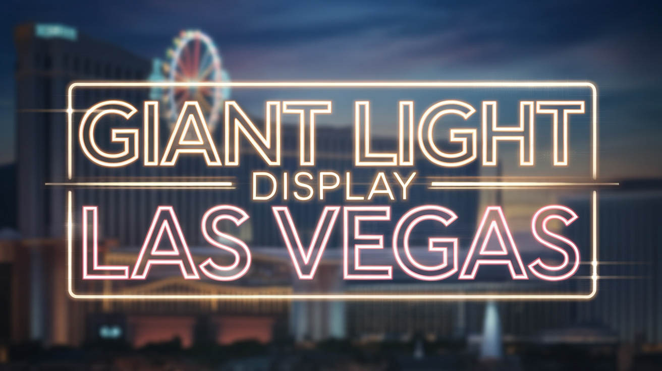 Giant Light Display in Las Vegas