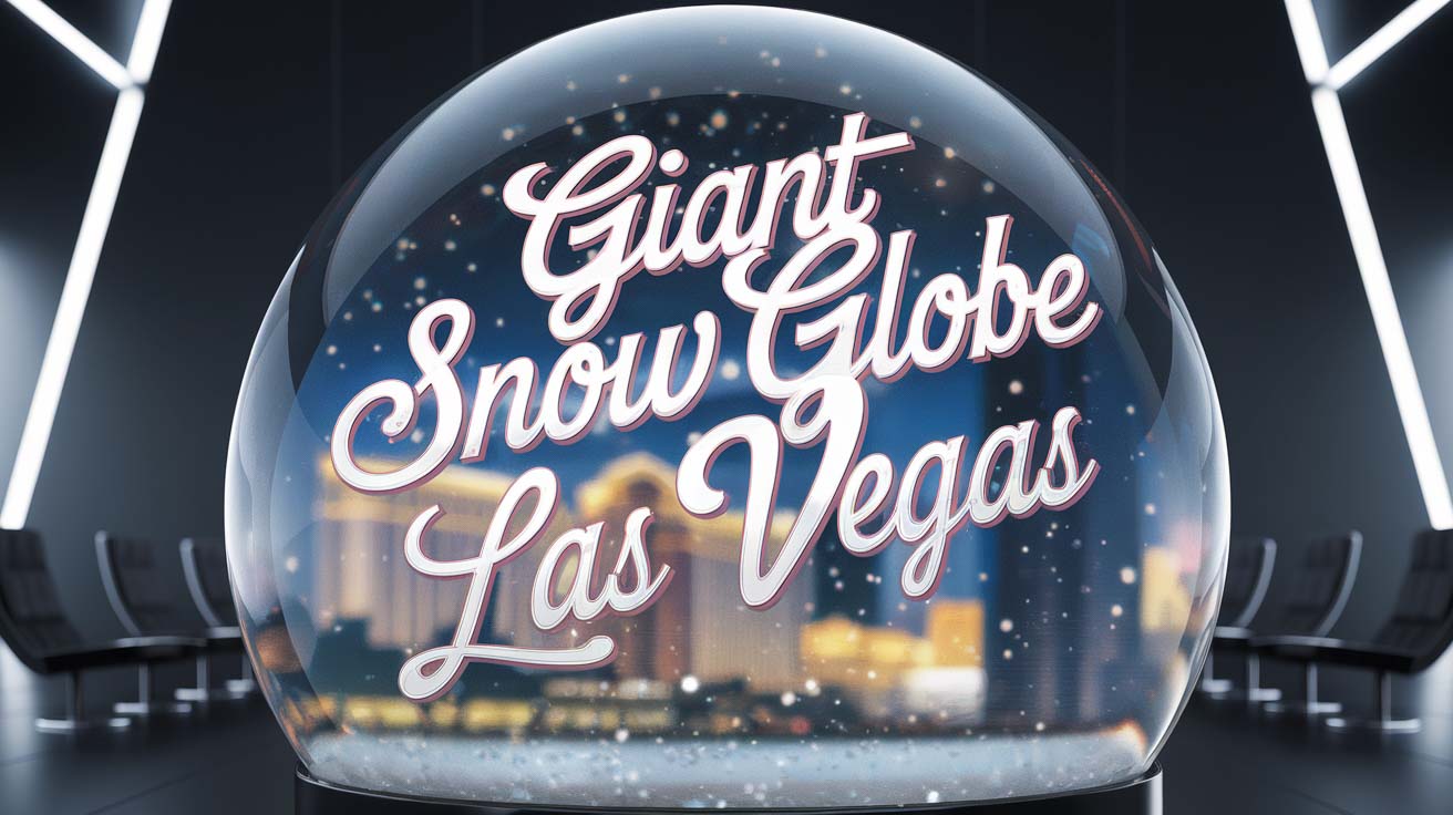 Giant Snow Globe in Las Vegas