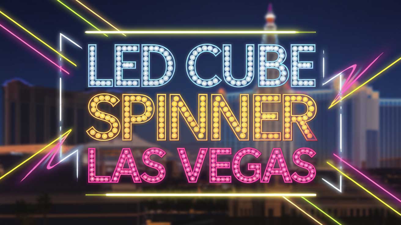 LED Cube Spinner in Las Vegas