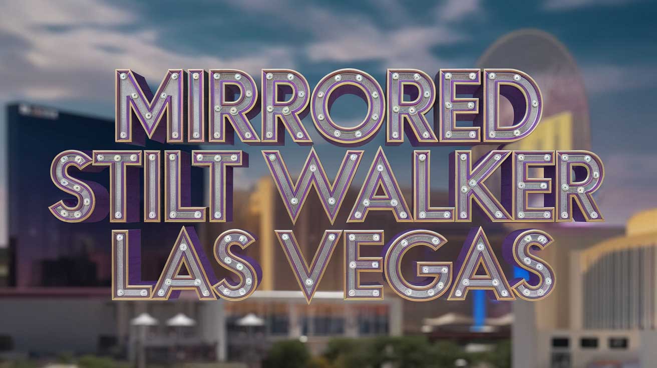 Mirrored Stilt Walker in Las Vegas