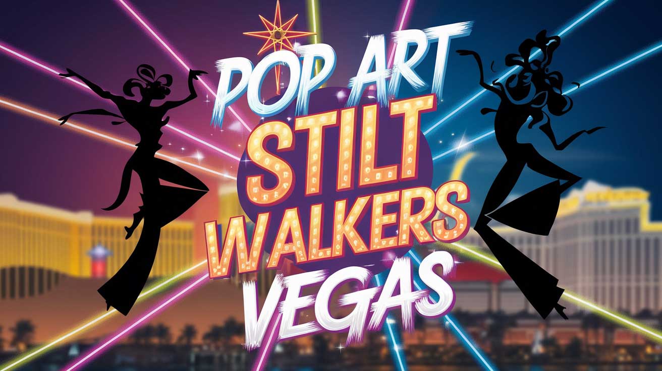 Pop Art Stilt Walkers in Las Vegas