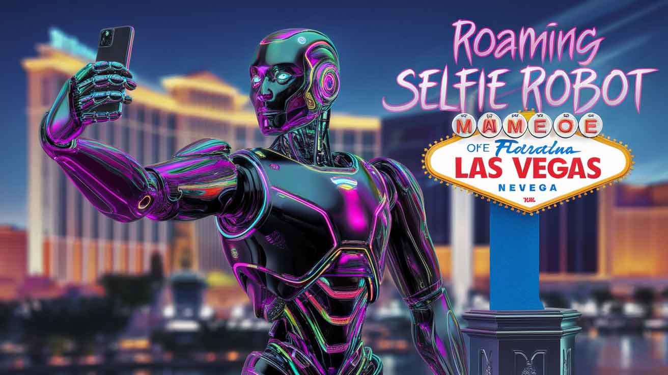 Roaming Selfie Robot in Las Vegas